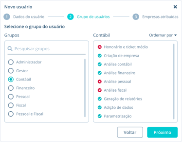 C - Editar dados do usuário - Editar grupo