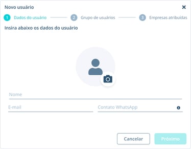 C - Novo usuário