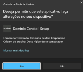 Controle de conta de usuário
